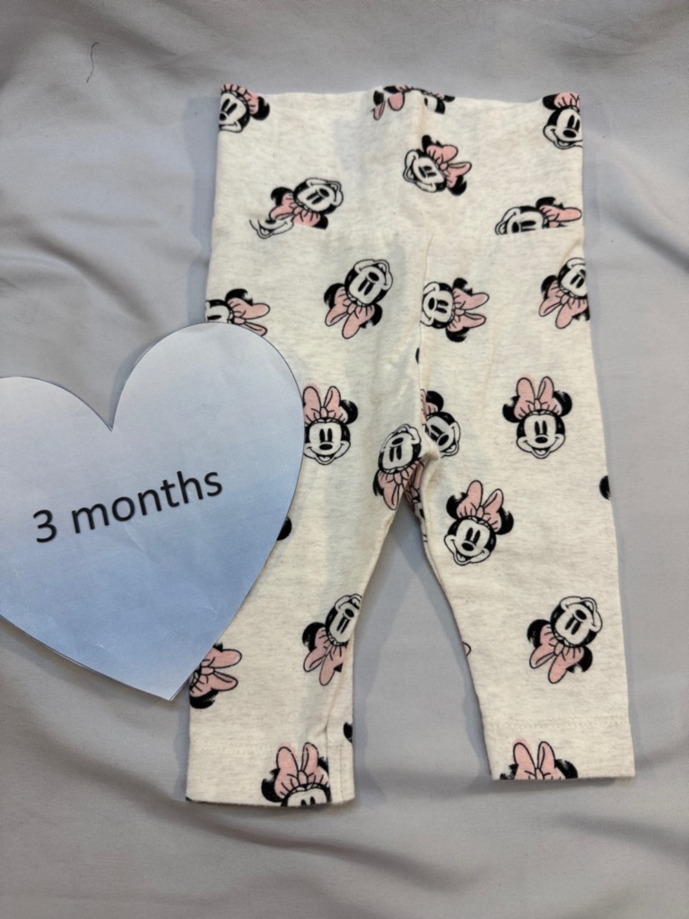 H&M NWOT Leggings with Pink Minnie Mouse Faces